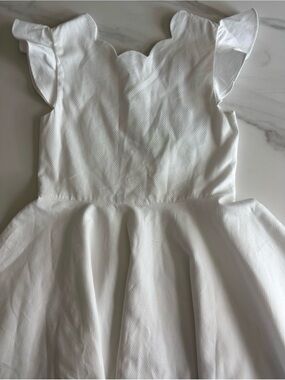 Jacadi White Dress Sz 10